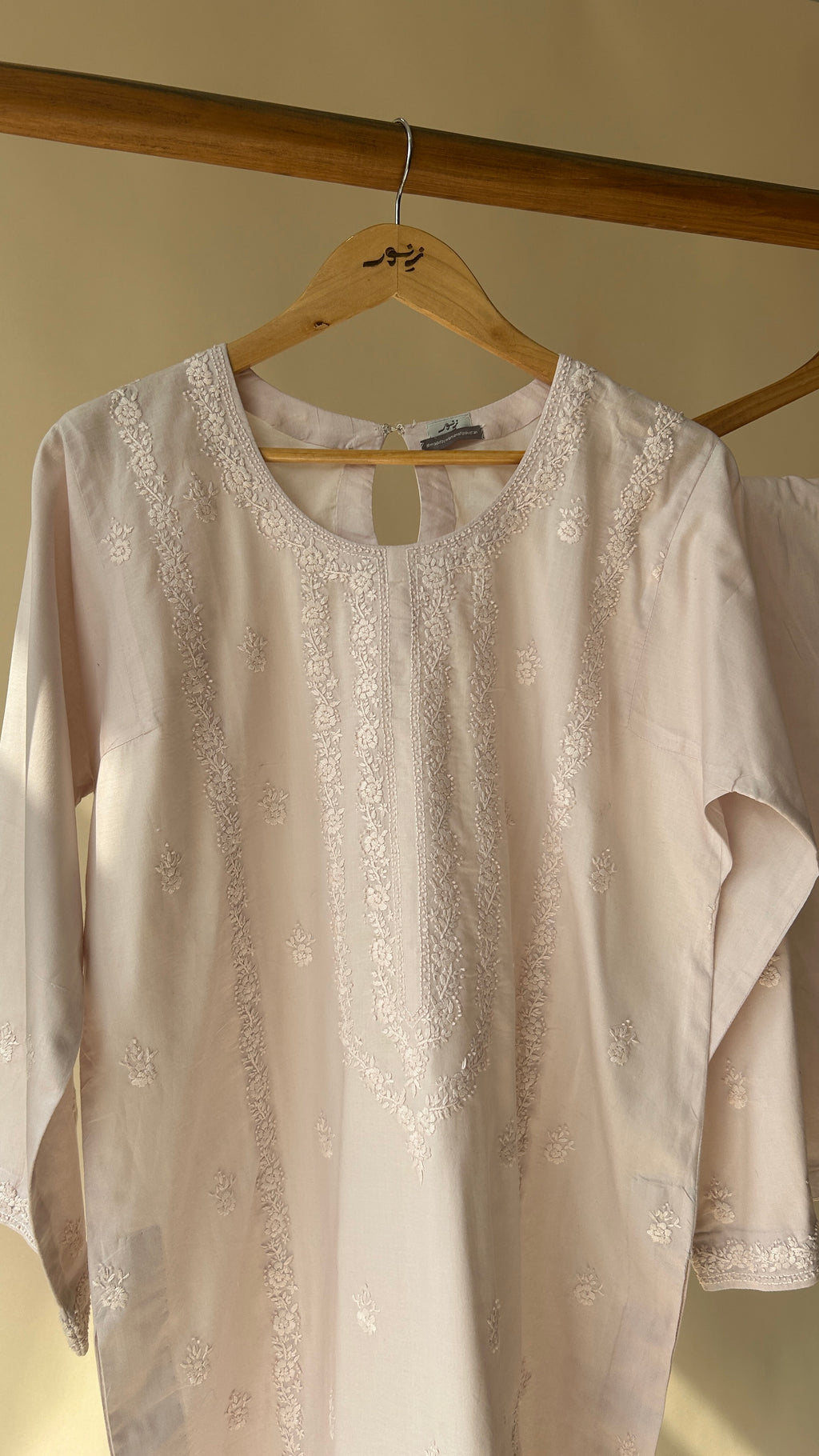 Powder Pink Embroidered Suit