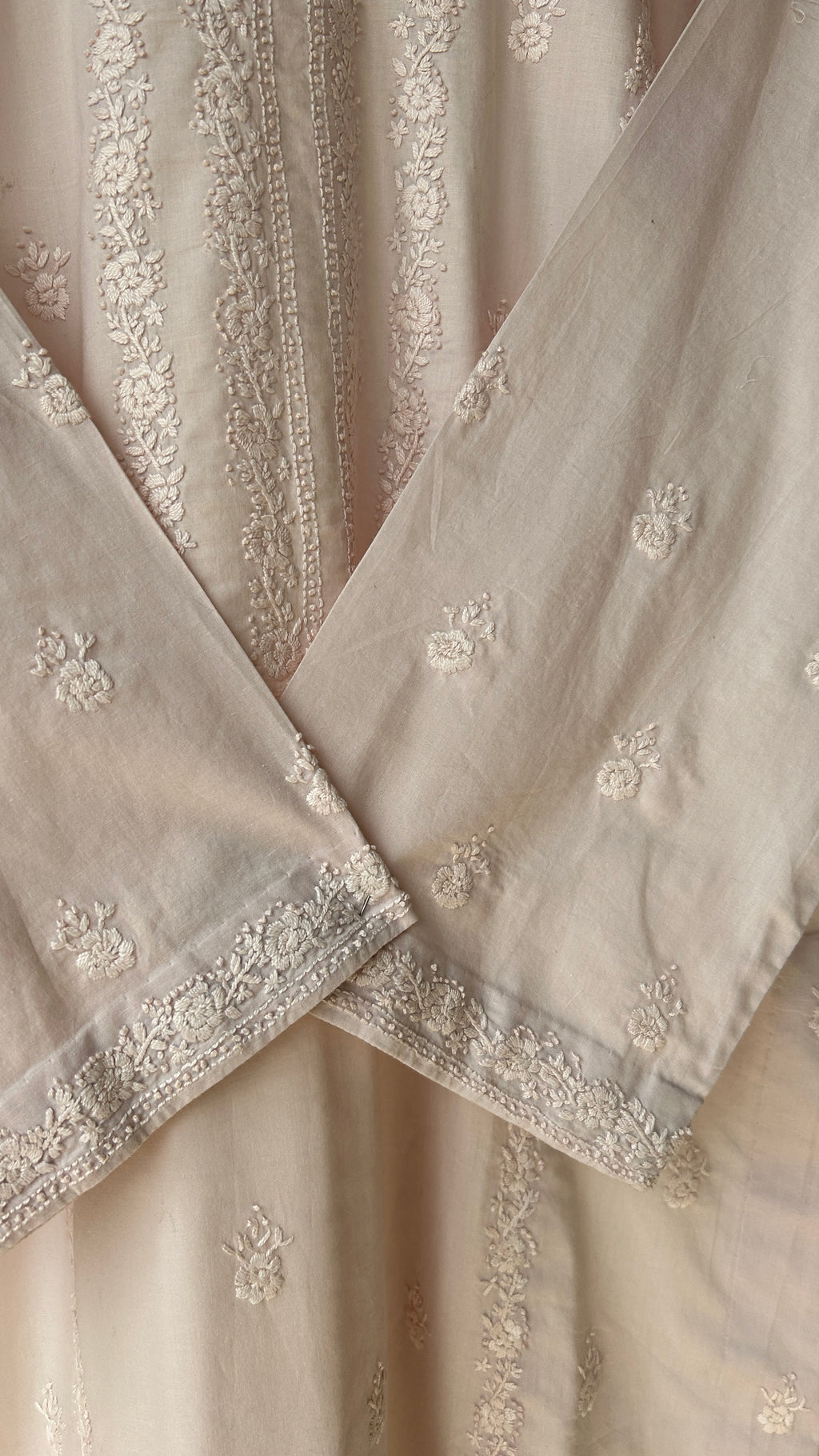 Powder Pink Embroidered Suit