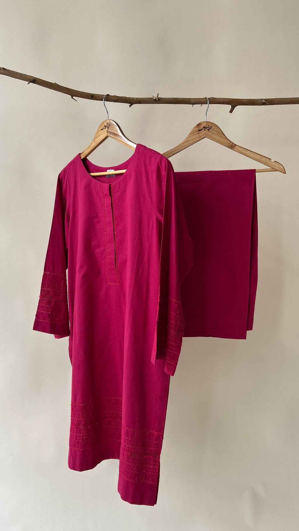 Pink Tarkashi Suit