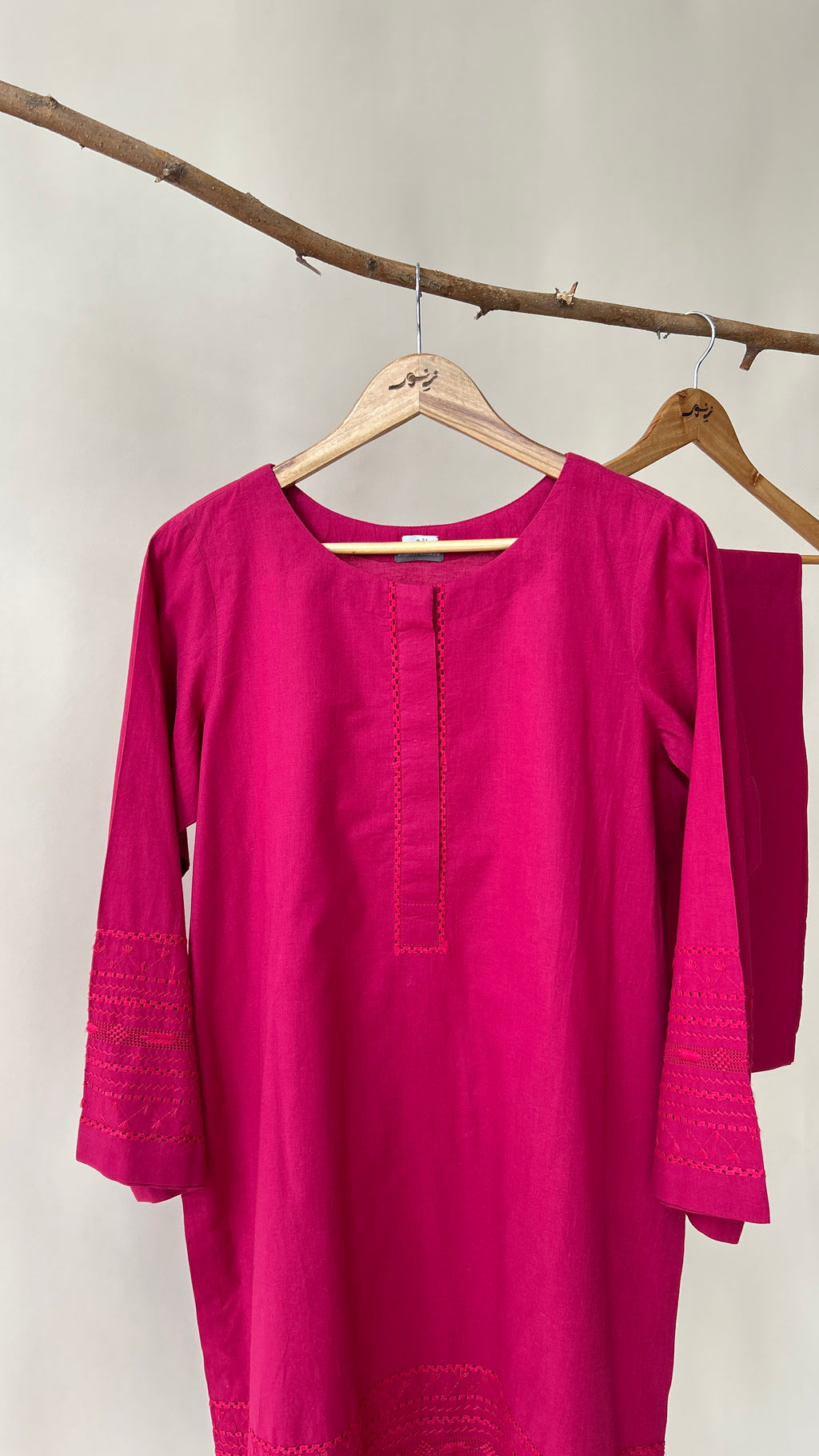 Pink Tarkashi Suit