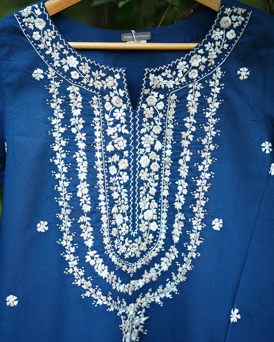 Mahgul Blue 2 Piece Suit