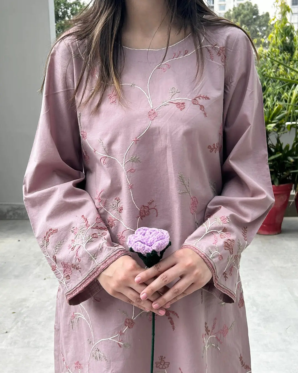 Naz tea pink Suit