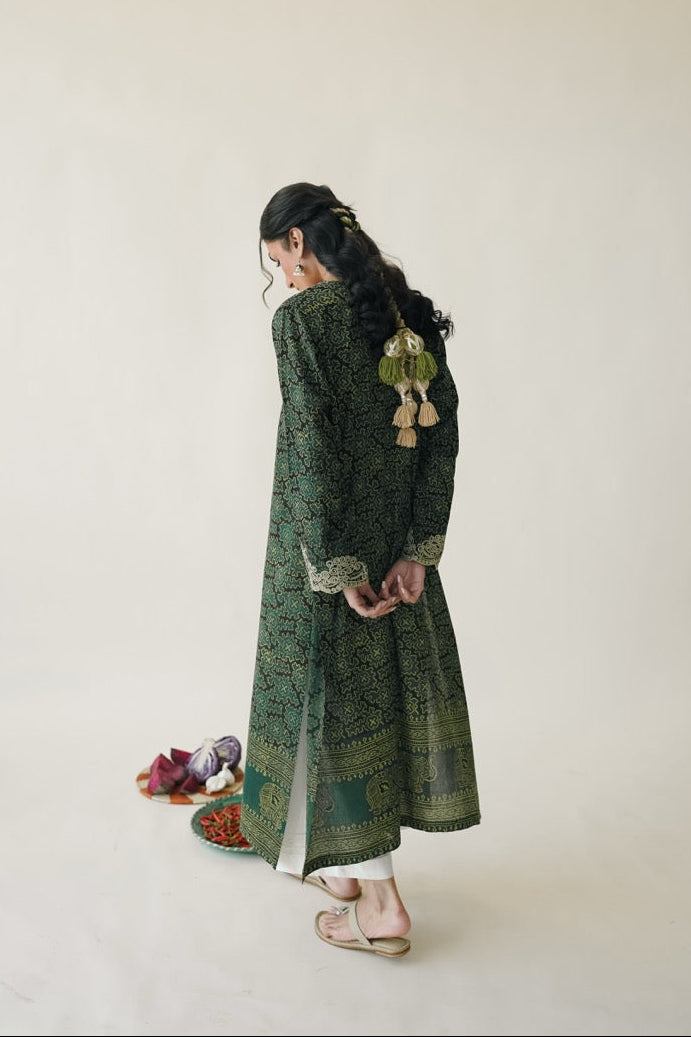 Sabz Ajrak 2 Pc Suit