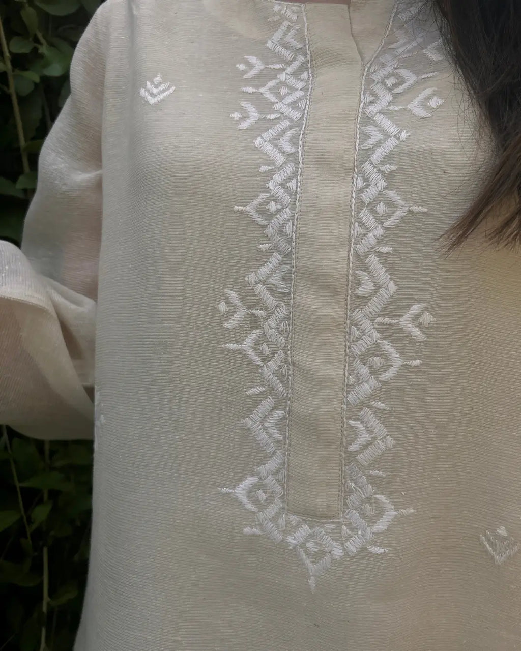 Silsila Phulkari Shirt Cotton net