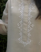 Silsila Phulkari Shirt Cotton net