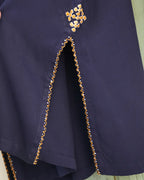 Zeen Blue Embroidered Suit