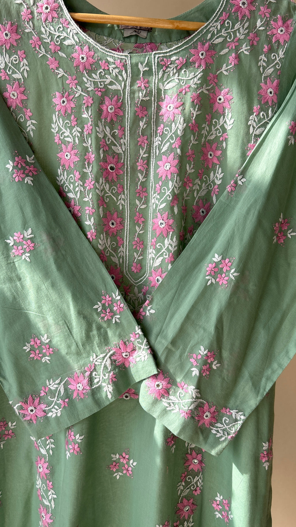 Green  Shirt Embroidered B