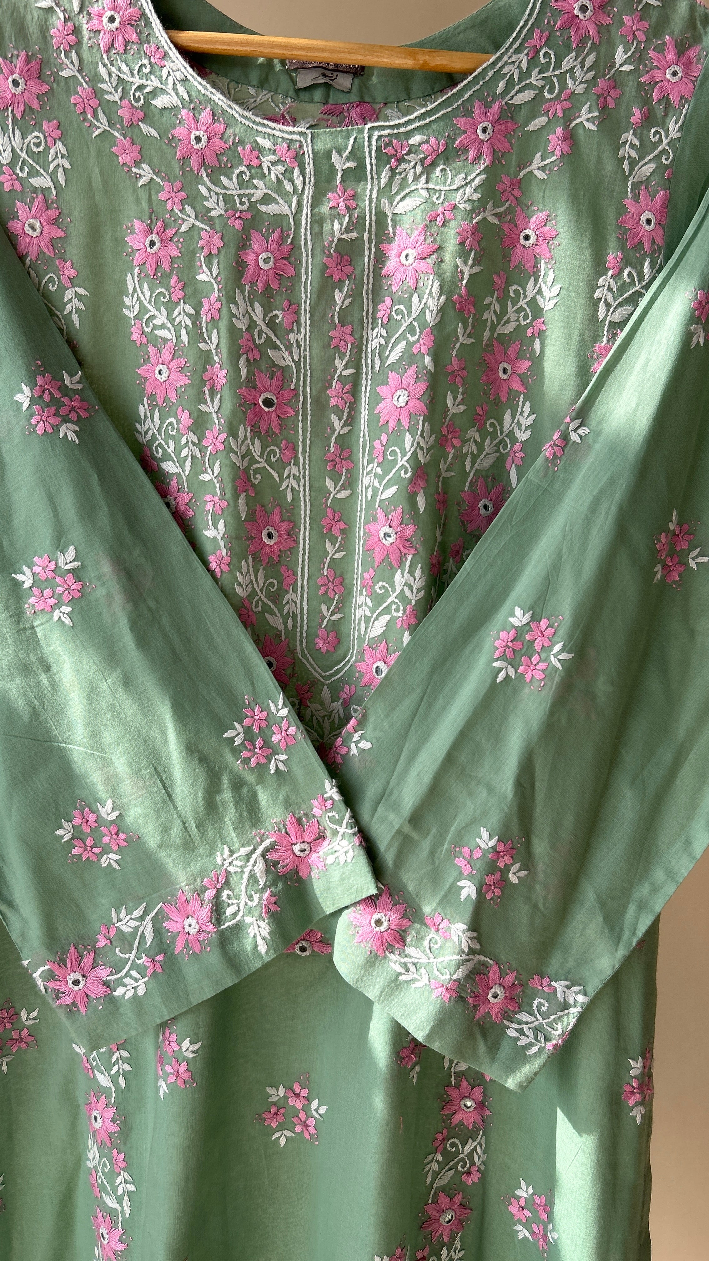 Green  Shirt Embroidered B