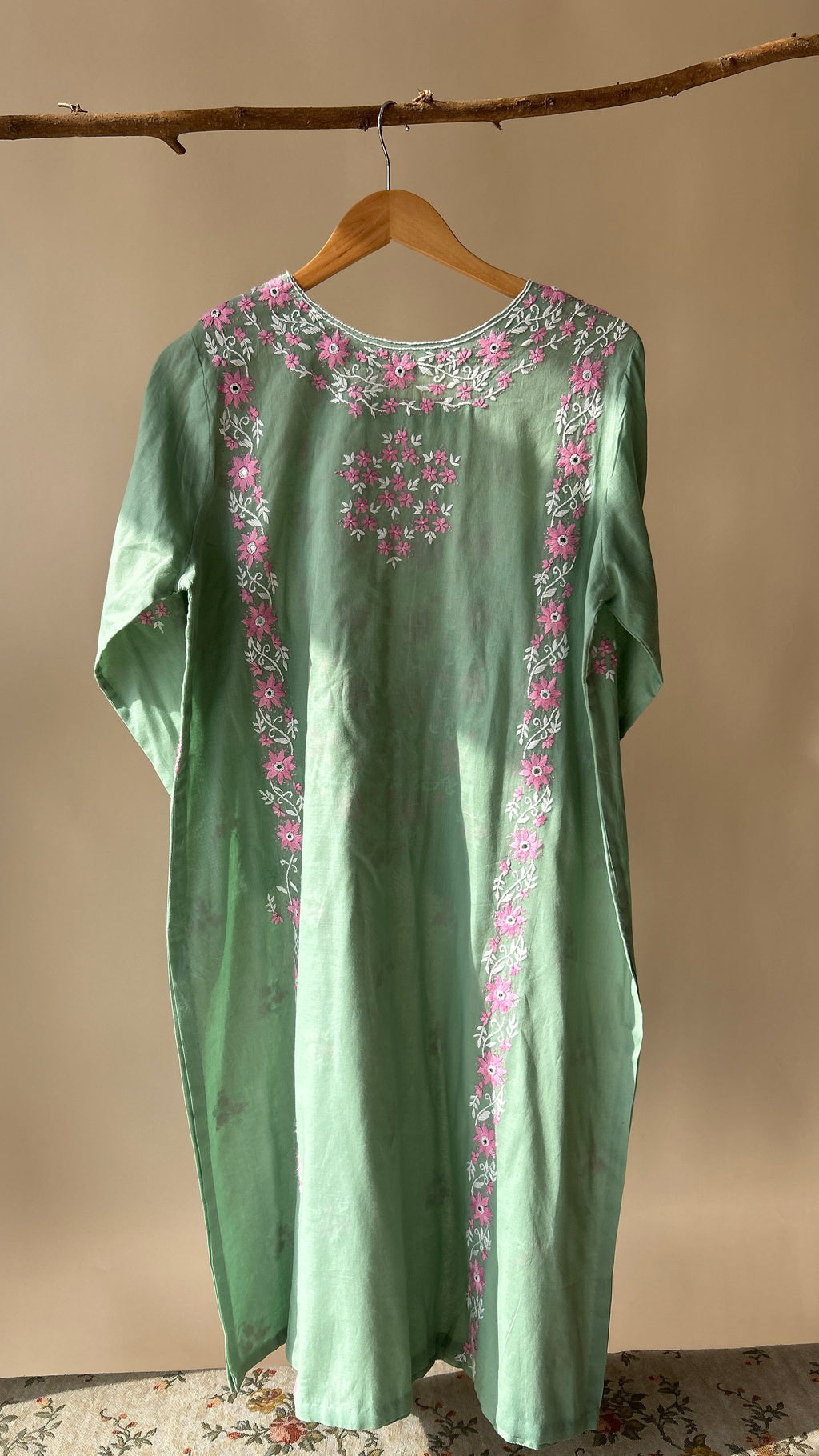 Green  Shirt Embroidered B
