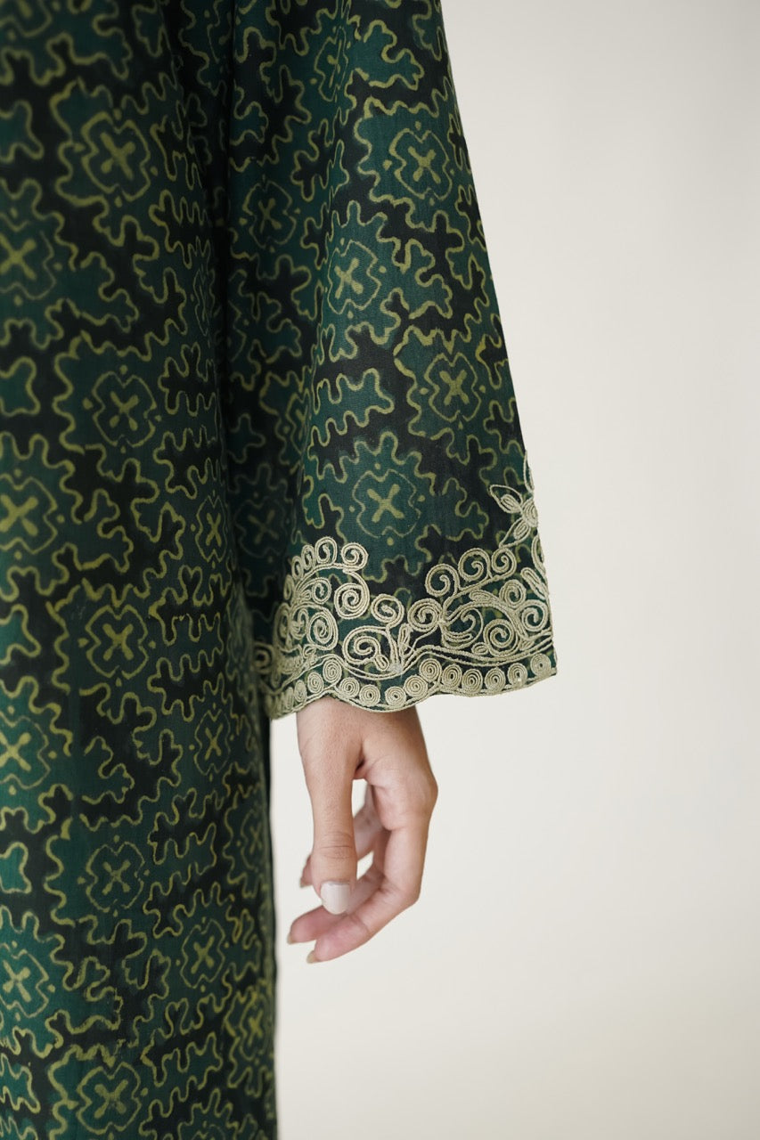 Sabz Ajrak 2 Pc Suit