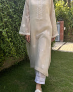Silsila Phulkari Shirt Cotton net