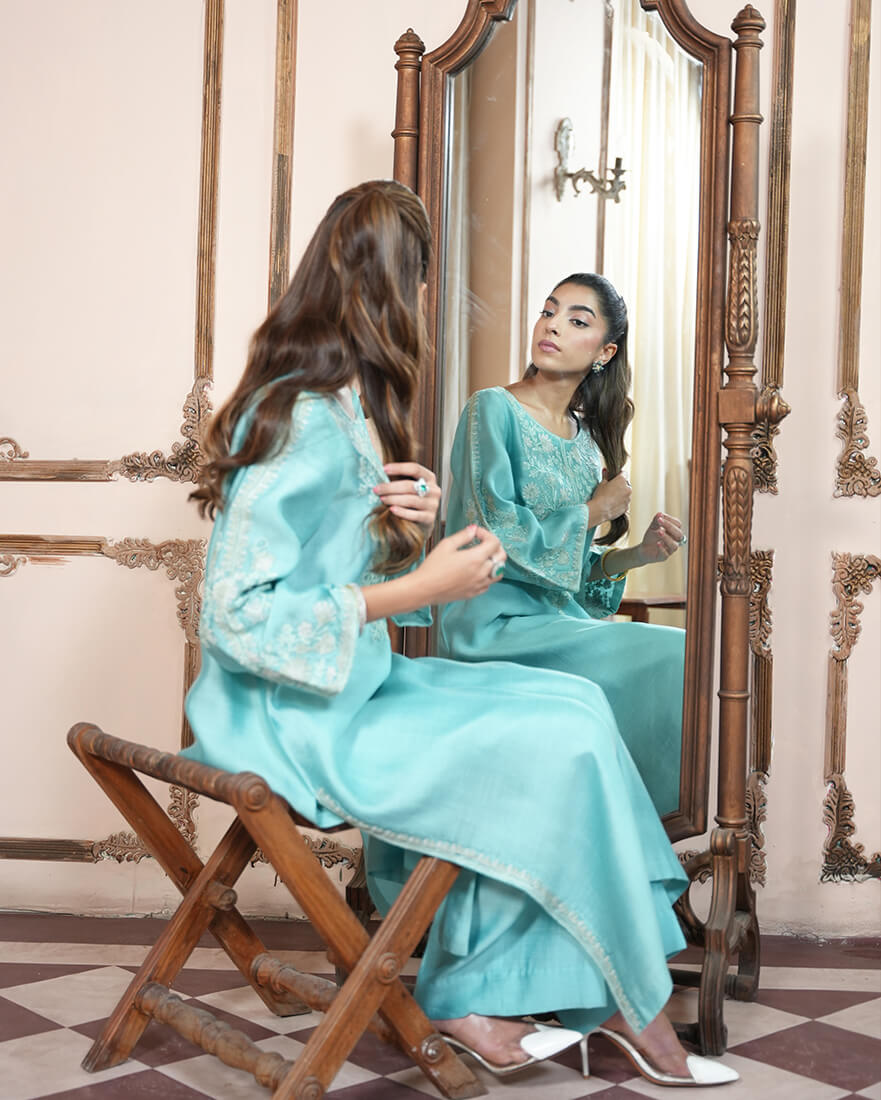 Laleh Sky Blue Suit