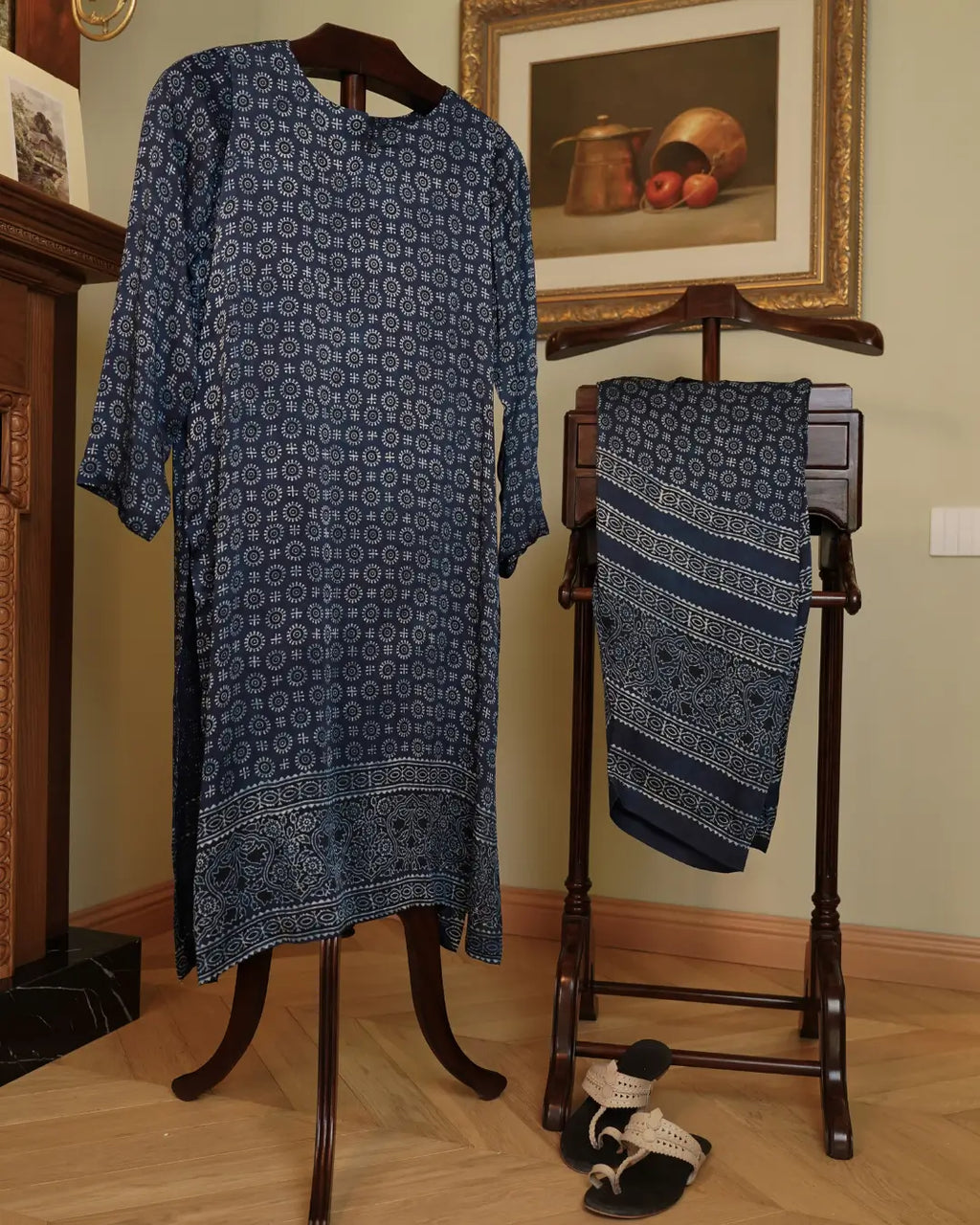 Rukhsar Brown Silk (Ajrak)