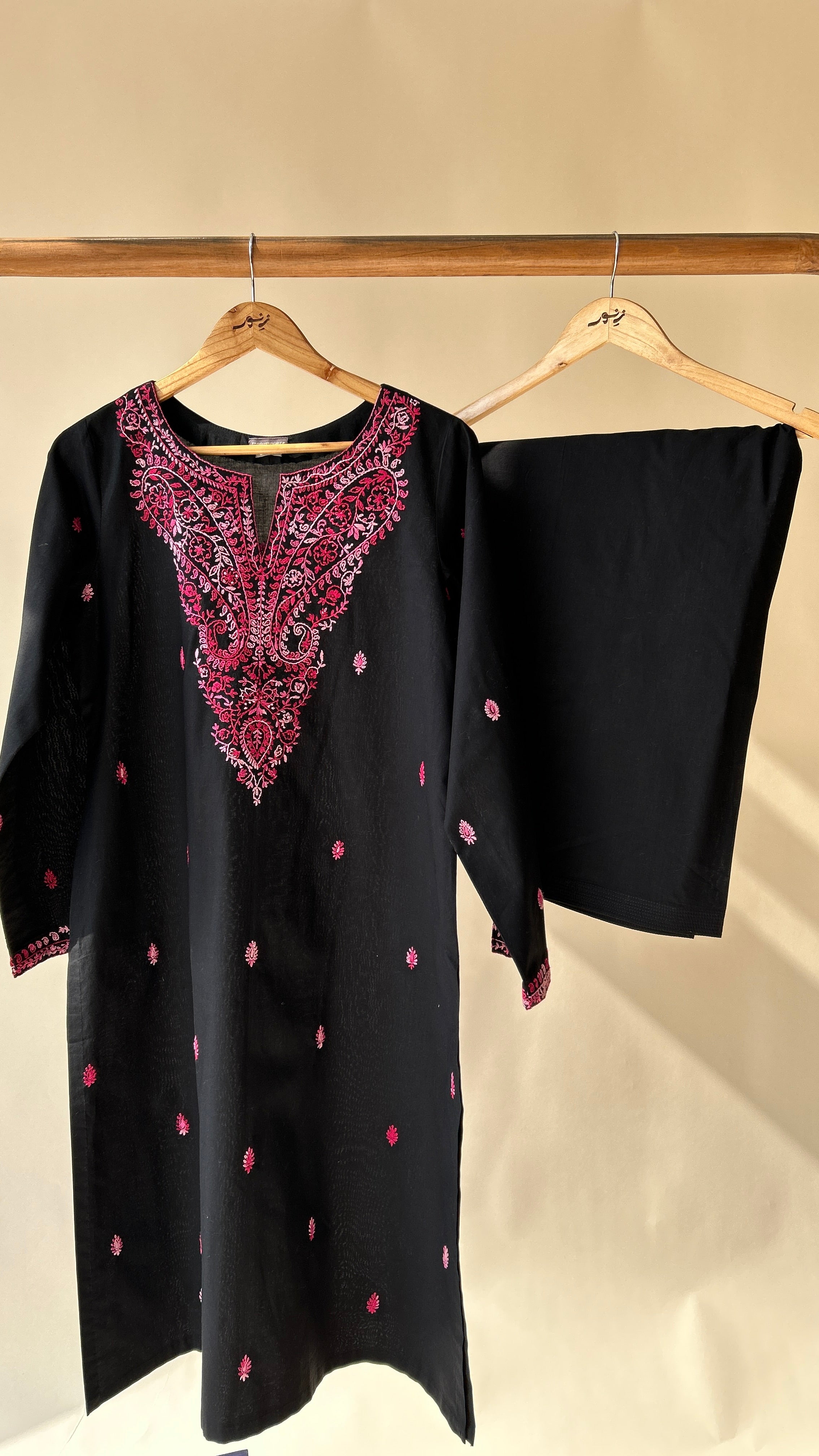 Black Suit With Paisly Design