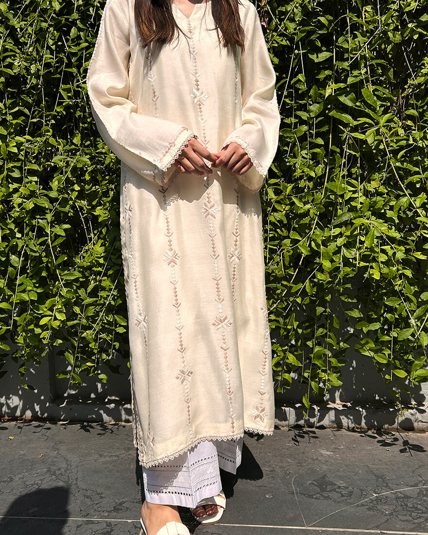 Silsila Phulkari Shirt khaadi silk
