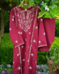 Kashaf Mehroon 2 Piece Suit