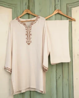 Noorain Off White Dori Work Suit